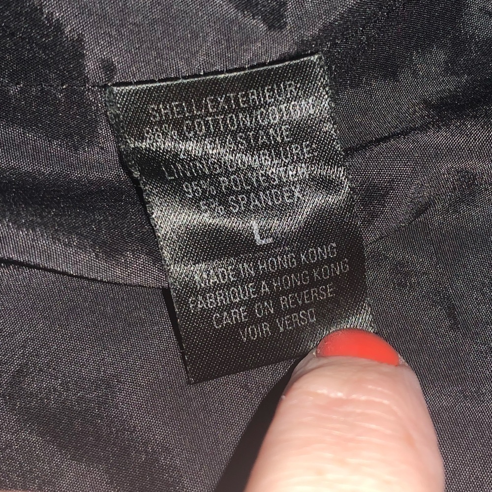 EUC Elie Tahari trench coat Large, snap closures with mandarin collar 99% cotton - Picture 4 of 8